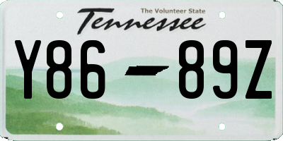 TN license plate Y8689Z