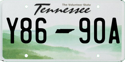 TN license plate Y8690A
