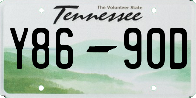TN license plate Y8690D