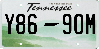 TN license plate Y8690M