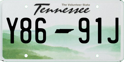 TN license plate Y8691J