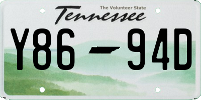 TN license plate Y8694D