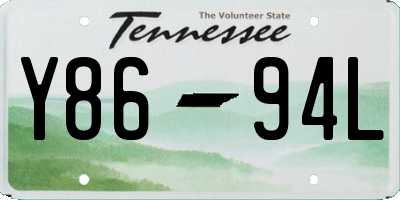 TN license plate Y8694L