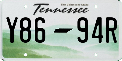 TN license plate Y8694R