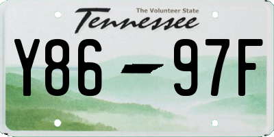TN license plate Y8697F