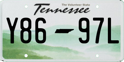 TN license plate Y8697L