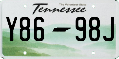 TN license plate Y8698J