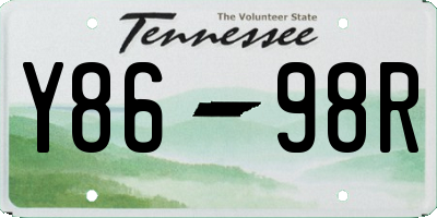 TN license plate Y8698R