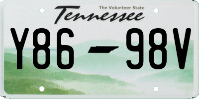 TN license plate Y8698V
