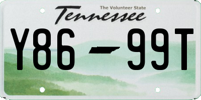 TN license plate Y8699T