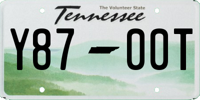 TN license plate Y8700T