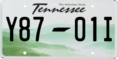TN license plate Y8701I