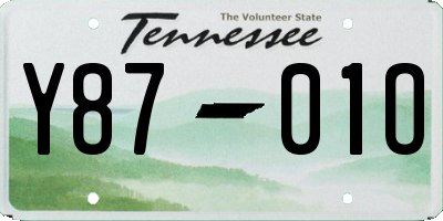 TN license plate Y8701O
