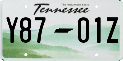 TN license plate Y8701Z