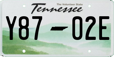 TN license plate Y8702E