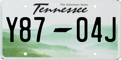 TN license plate Y8704J