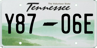TN license plate Y8706E