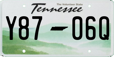 TN license plate Y8706Q