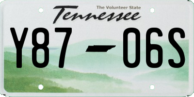 TN license plate Y8706S