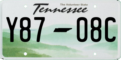 TN license plate Y8708C