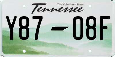 TN license plate Y8708F
