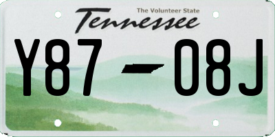 TN license plate Y8708J