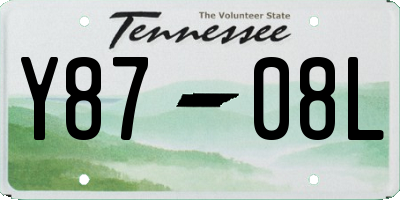 TN license plate Y8708L