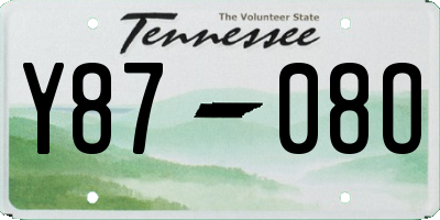TN license plate Y8708O