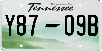TN license plate Y8709B