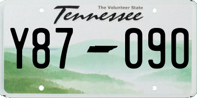 TN license plate Y8709O