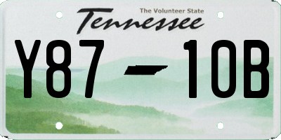 TN license plate Y8710B