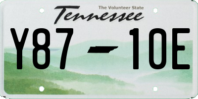 TN license plate Y8710E