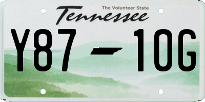 TN license plate Y8710G