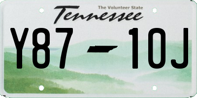 TN license plate Y8710J