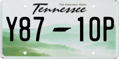 TN license plate Y8710P