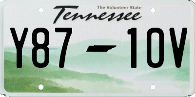 TN license plate Y8710V