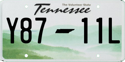 TN license plate Y8711L