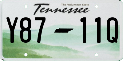 TN license plate Y8711Q