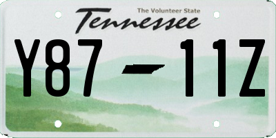 TN license plate Y8711Z