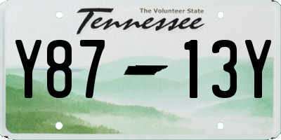 TN license plate Y8713Y