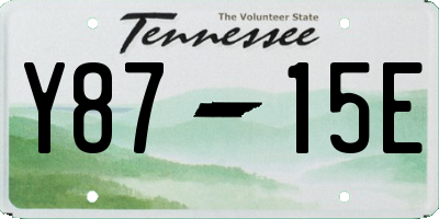 TN license plate Y8715E