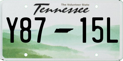 TN license plate Y8715L