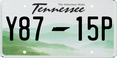 TN license plate Y8715P