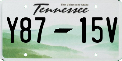TN license plate Y8715V