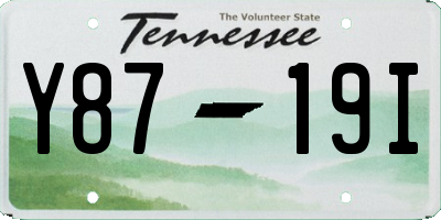 TN license plate Y8719I