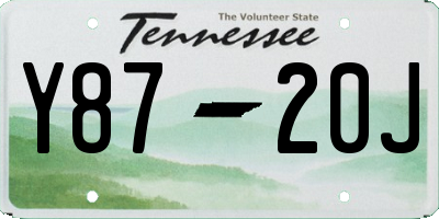 TN license plate Y8720J