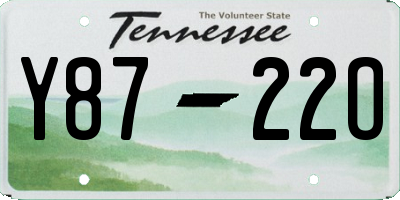 TN license plate Y8722O