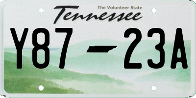 TN license plate Y8723A