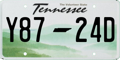 TN license plate Y8724D
