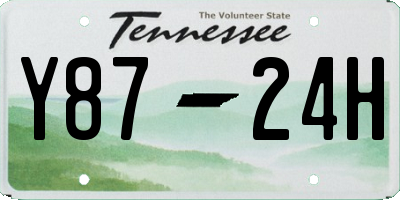 TN license plate Y8724H